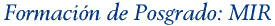 Formación de Posgrado:MIR